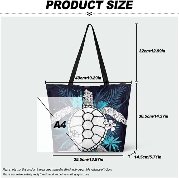 Cartoon Animal Printed DIY Coloring Tote Bag Waterproof Paper Handbags for Women Large Travel Shoulder Bags Purses