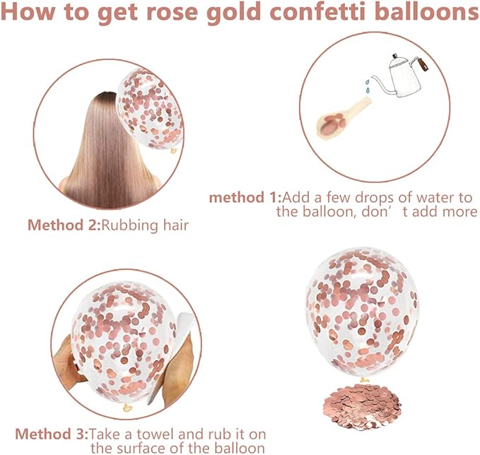 Rose Gold Balloon Stand Kit For Table 2 Set with 2 Rose Gold Crown Balloons Rose Gold Party Decorations Balloon Stand Table Centerpiece for Table, Wedding Baby Shower Queen Birthday Party Decorations