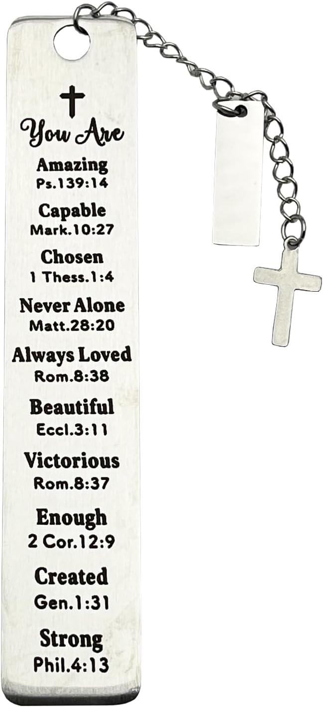 Christian Bookmark Gifts for Women Girls Boys, Inspirational Religious Book Mark Markers Faith (You are Amazing)