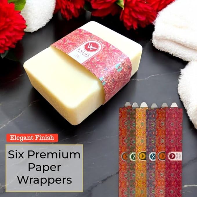 Wallace & Williamson Deluxe Soap Making Kit - Adults & Kids - Modern Floral Theme - Includes Shea Butter Soap Base, Molds, Scents, Dyes, Tools & Instructions