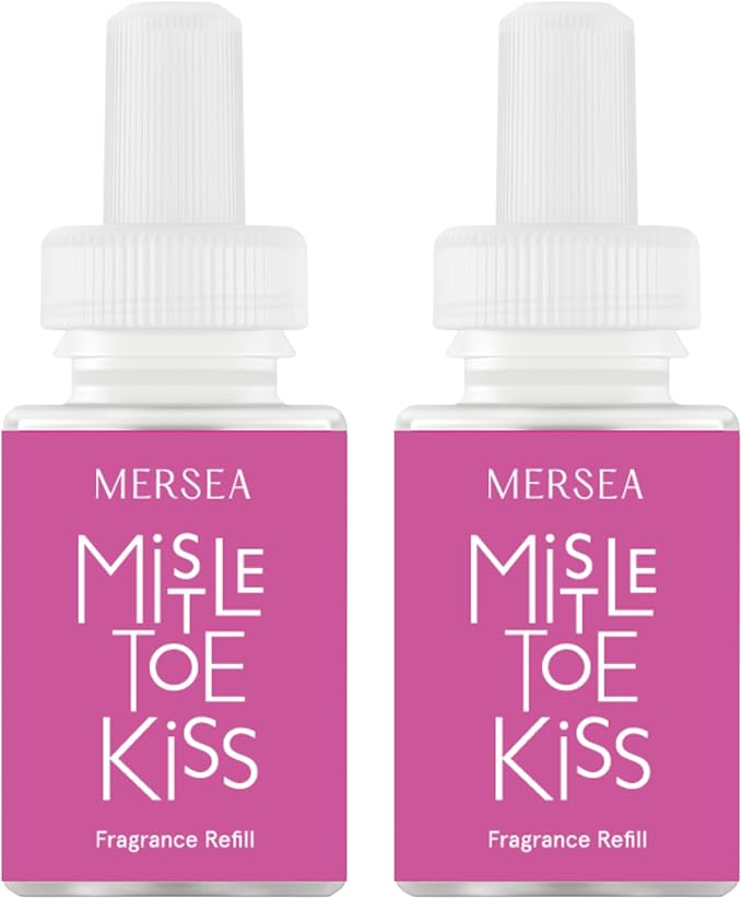 Pura & Mersea Home Scent Refill - Smart Home Air Diffuser Fragrance - Provides Hours of Luxury Fragrance - Household Essential - Clean & Safe Diffuser - 2 Pack - Mistletoe Kiss