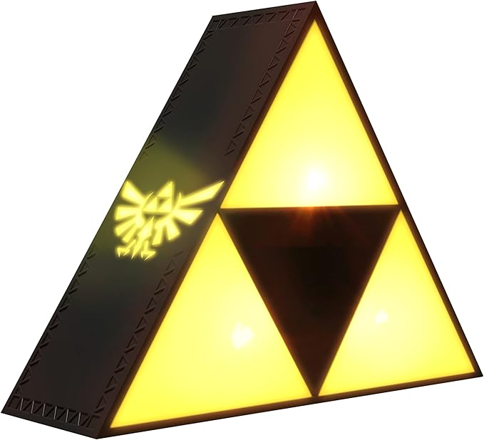 Legend of Zelda Triforce Hero Night Light, Projects The Hyrule Crest, Collectible Novelty Gamer Gift for Nostalgist Video Game Enthusiast by Paladone