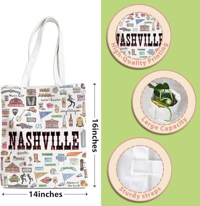 New York Paris Chicago Nashville Italy Los Angeles Las Vegas Lover Gifts Tote Bag Beach Bag Travel Gift