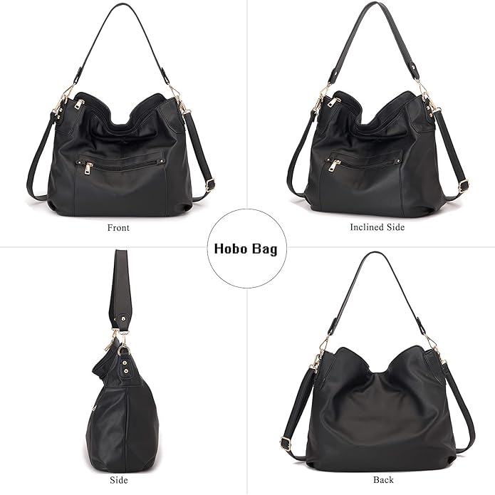 Large Crossbody Bags Ladies Shoulder Handbags Purse and Wallet Set for Women Totes Hobo Purses