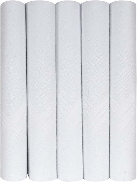 Caruso Italy Men's Premium 100% Pure Cotton Handkerchief Colored Border - (46x46 cm)