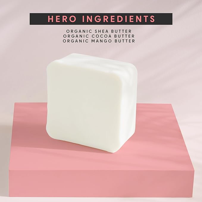 5Lb Three Butters Soap Base | Made in Greece | Shea Butter, Mango Butter & Cocoa Butter | Melt and Pour Soap Making Supplies - SLS/SLES Free, No Palm Oil, Organic