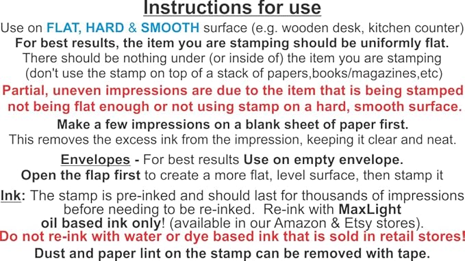 Return Address Stamp - Custom Personalized Self Inking Rubber Stamper, pre Inked with Black Ink - Delightful Calligraphy with Tails - for Wedding Invitation Envelope