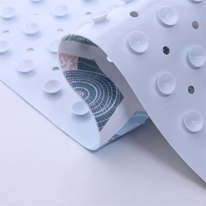 Starfish Bathtub Mat Non Slip for Kids 40x16in Extra Long Anti Slip Geometry Bath Mat for Tub Abstract Bath Shower Mat with Large Drain Holes and Suction Cups Quality Honeycomb Design Bathroom Decor