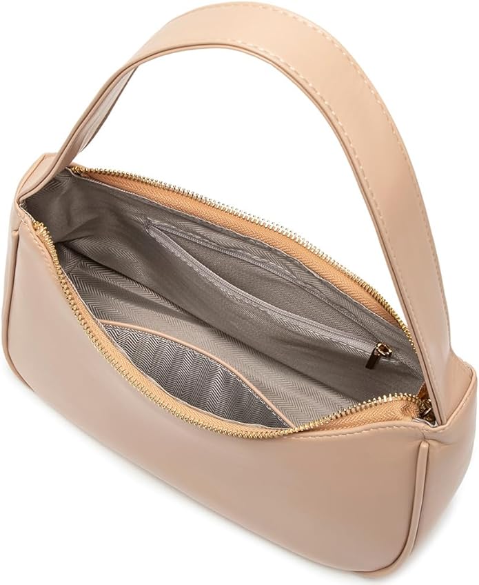 Shoulder Bags for Women, Cute Hobo Tote Handbag Mini Clutch Purse with Zipper Closure