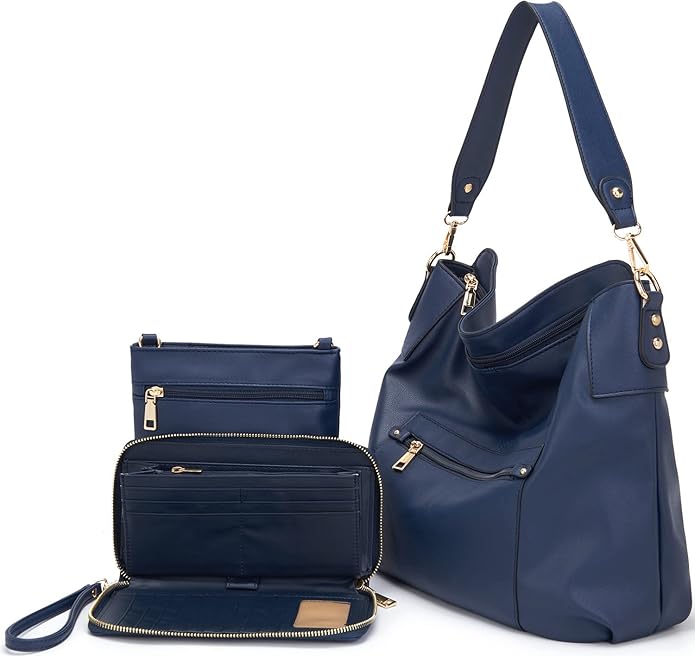 Large Crossbody Bags Ladies Shoulder Handbags Purse and Wallet Set for Women Totes Hobo Purses