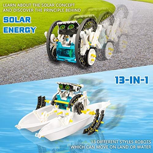 STEM 13-in-1 Solar Power Robots Toy,Educational Experiment DIY Robotics Kit - Image 2