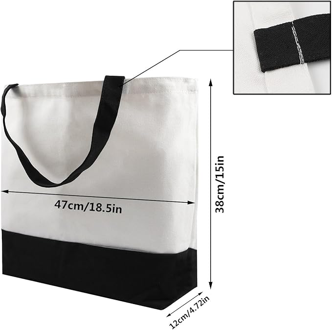 OKBA 10 pcs Sublimation Tote Bags,polyester tote bags for sublimation, blank canvas tote bags for DIY Crafting and Decorating