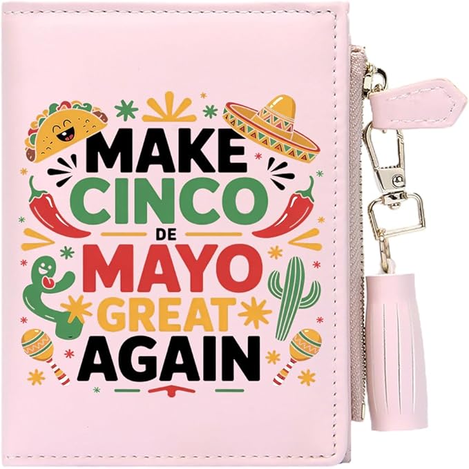 GEEAD Custom Design Small Wallets for Women Bifold Slim Coin Purse Zipper ID Card Holder for Christmas