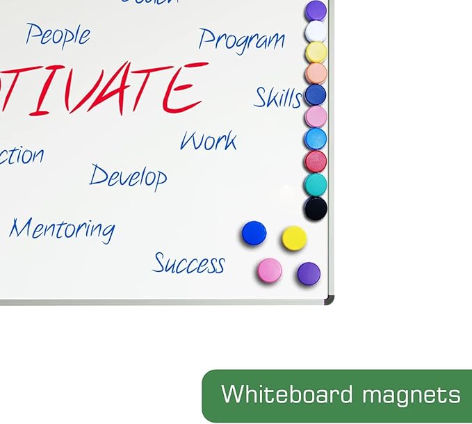 50 Pack Cute Magnets for Fridge, Magnet,Round White Board Magnets, Whiteboard Magnet Fridge for Locker, Kitchen, Office and Classroom (Red &Green)