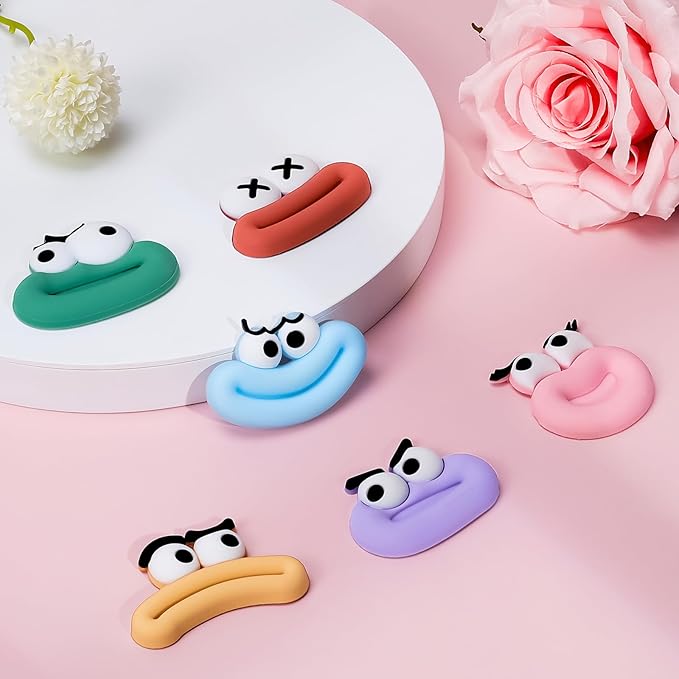 12Pcs Fridge Magnets Cute Refrigerator Magnets, Strong Magnets for Whiteboard Cabinet Locker, Rubber 3D Funny Decorative Magnets for Classroom Kitchen Office