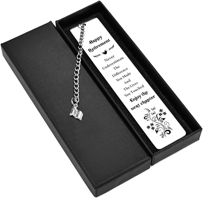 Quimoy Retirement Gifts for Women, Retirement Gifts Bookmark for Coworker Employee Boss Leader Reader Friends Retired Teacher, Going Away Gifts for Colleagues, Appreciation Gifts for Coworkers