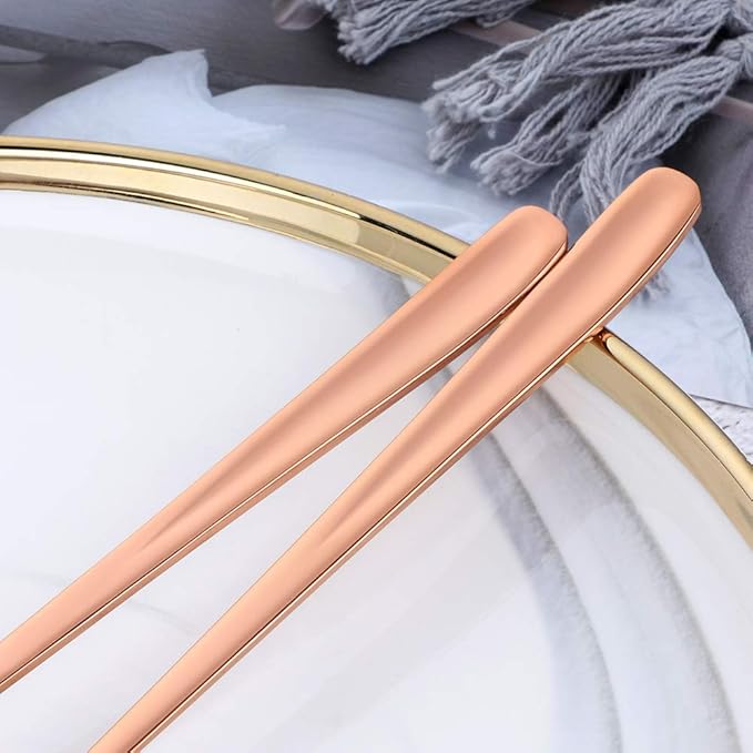 Buyer Star Long Handle Iced Tea Spoons Set of 6, 8 inch 18/10 Coffee Spoon Sets for Mixing, Cocktail Stirring, Tea, Coffee, Milkshake, Cold Drink