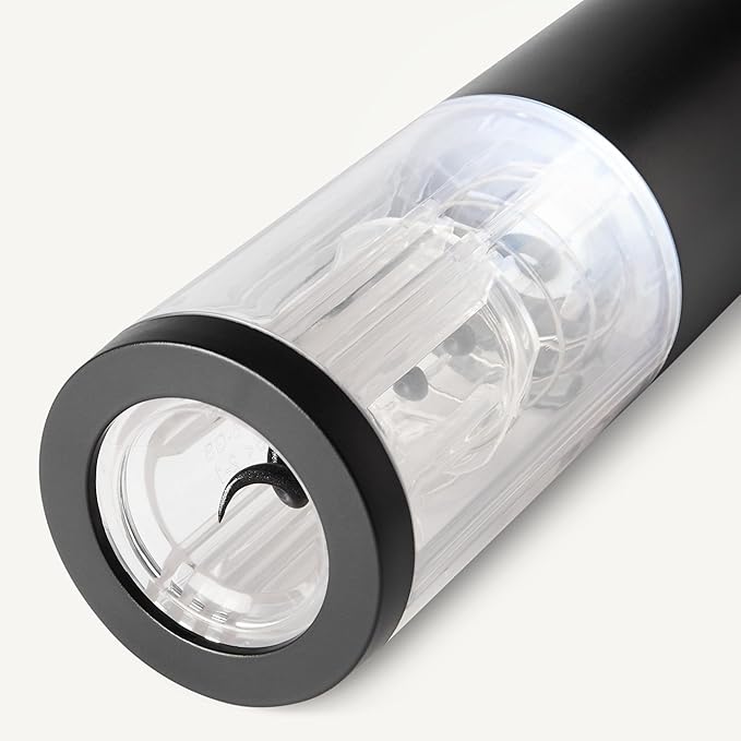 Amazon Basics Cordless Electric Wine Opener with Foil Cutter, Battery Operated, Black