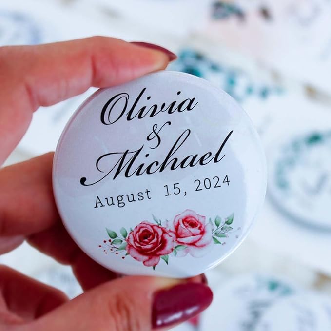 20 PCS Personalized Wedding Favors Bottle Openers - Custom Wedding Gifts for Guests with Thank You Cards, Memorable Thank You Gift for Celebrating Your Special Day (Circle)