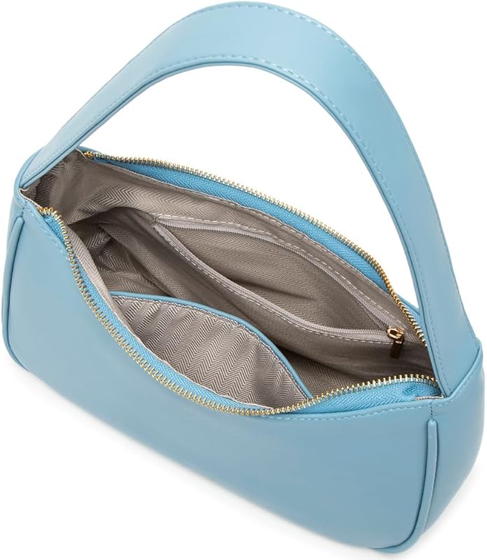Shoulder Bags for Women, Cute Hobo Tote Handbag Mini Clutch Purse with Zipper Closure