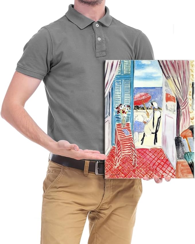 Wieco Art Canvas Prints Wall Art Henri Matisse Aesthetic Posters Woman with A Red Umbrella Matisse Prints Posters for Living Room Home and Office Decorations