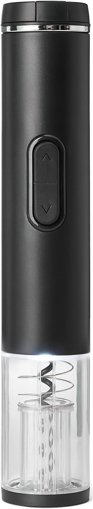 Amazon Basics Cordless Electric Wine Opener with Foil Cutter, Battery Operated, Black