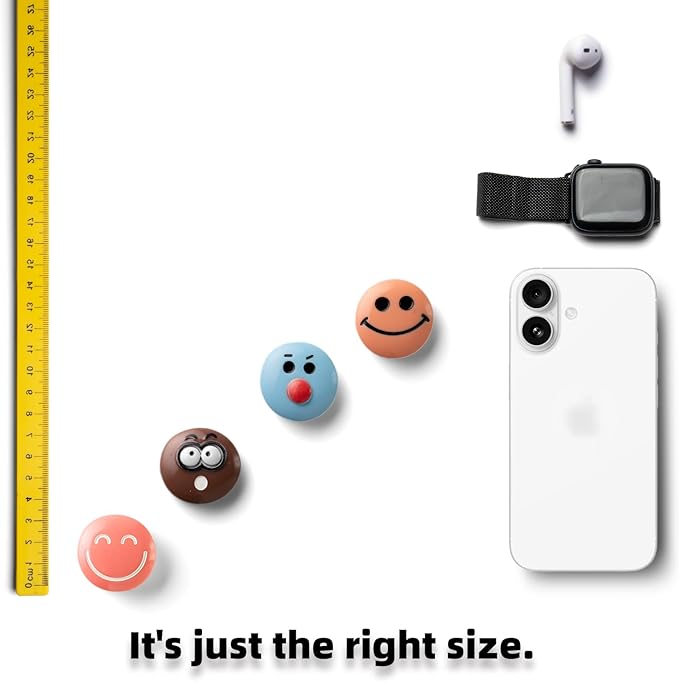 Cute Funny Smiley Face Fridge Magnets for Boys, Strong Fun Refrigerator Magnets for Girls, Decorative Magnets for Classroom, Whiteboard, Office, and Kitchen