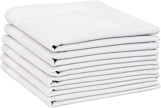Bycc Bynn Men's Handkerchiefs Soft Cotton Solid Colour Classic Hankie