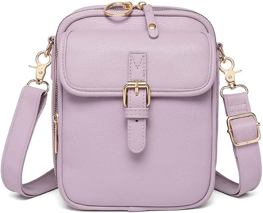 Crossbody Leather Bag for Women, Multi-Slot Multifunctional Large Capacity Bags Adjustable Shoulder Bags
