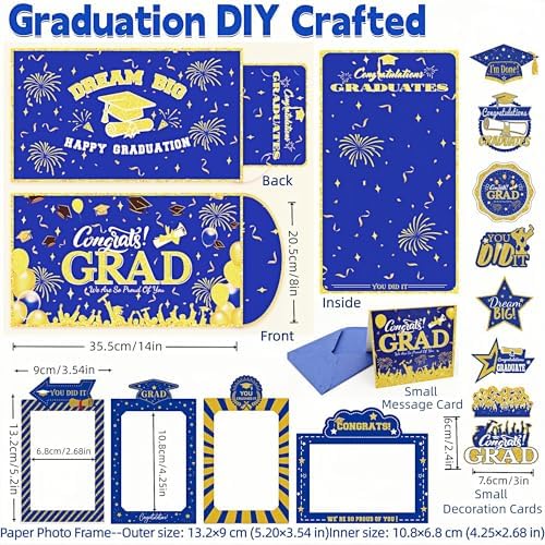 Class of 2026 Graduation Leis with Money Gift Set, 2 pcs Candy Lei Graduation Cash Holder,Personalized Graduation Gifts Money Leis with Photo Frame Congrats Grads Gift Idea for Graduate Party Supplies - Image 4