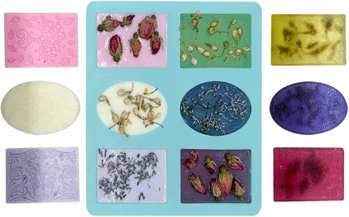 TinMeZor Soap Making Kit for Adults - DIY Natural Soap Supplies Glycerin & Shea Butter Soap Base with Soap Molds, Dried Flowers, Dye and Fragrances- DIY Craft Kit