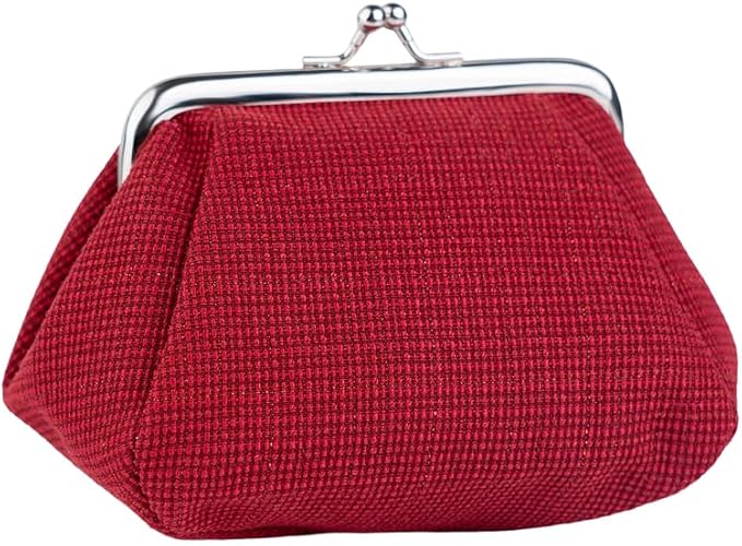 CONCISE Coin Purse Vintage Bag Lock Wallet Buckle Kiss Lock change purse leather coin purse change holder wallet coin