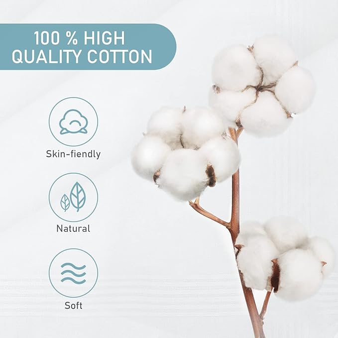 URAQT Men's Handkerchiefs, 12 Pack Gents Hankies, Mens Premium Handkerchiefs Cotton White Pocket Square Hanks for Men Women