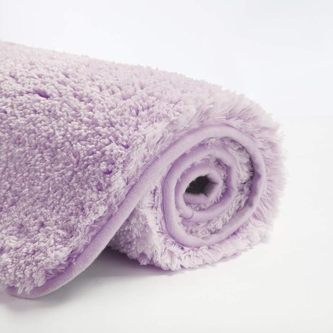 Suchtale Luxury High Pile Microfiber Bath Mat, 20 x 32, Lavender