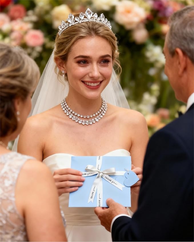 Bride Squad Wedding Handkerchief | Gifts for Mother Of The Bride & Mother Of The Groom | Something Blue for the Wedding Day