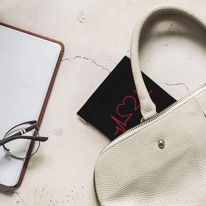 Coin Purse Nurse And Heart EKG Nursing Leather Squeeze Coin Purse Mini Pouch Change Wallet Bag Gifts for Women Kids Girls Key Holder