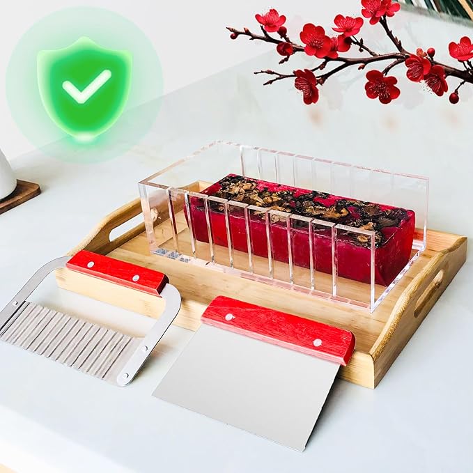 Premium Acrylic Soap molds Making Kit - Craft Exquisite DIY Soaps with Precision (Hard Soap Cutter Kit)
