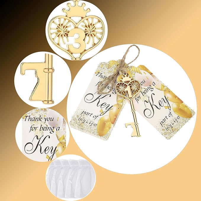 48PCS 3th Birthday Bottle Opener 3 Souvenir Party Supplies Key Opener 3th Baby Birthday Return Gifts Wedding 3th Baby Shower Gender Reveal Anniversary Party Decor (48,3th opener)