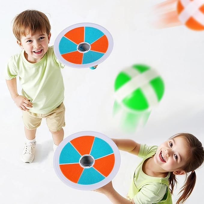 iPlay, iLearn Pop Stick Ball Game Outdoor Toys for Kids, Toss Chase Launching Ball Sports Game for Child Boys, Outside Yard Fun Family Activity, Cool Birthday Gifts for 3 4 5 6 7 8-12 Year Old Girls