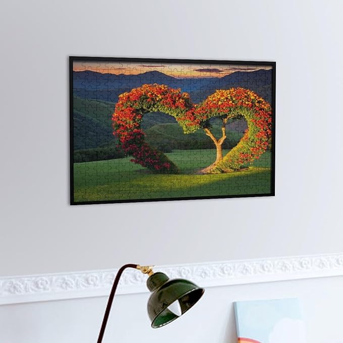 Wooden Puzzle - Tree of Love Wooden Puzzles for Adults 300 Pieces Challenge Puzzles，Educational Games，Family Puzzles，Unique Gifts for Wall Art ，Funny Puzzles