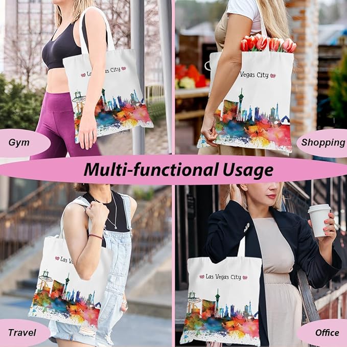 Jeilink New York Souvenirs and Gifts Beach Weekender Tote Travel Reusable Grocery Bags Girls Trip