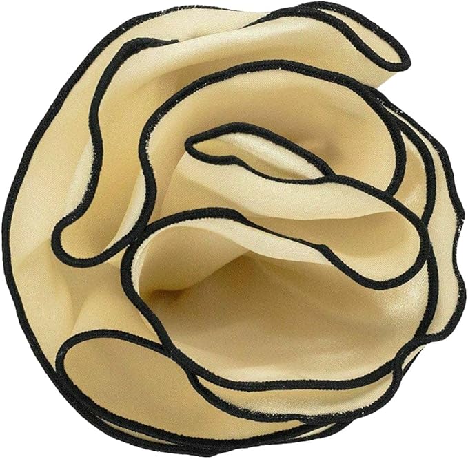 Premium Pre-Folded Four-Point Suit Pocket Square for Men with Sewn Pocket Fold