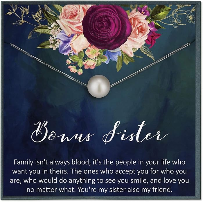 Mother of The Groom & Bride Gift for Future Mother in Law & Bonus Sister Necklace
