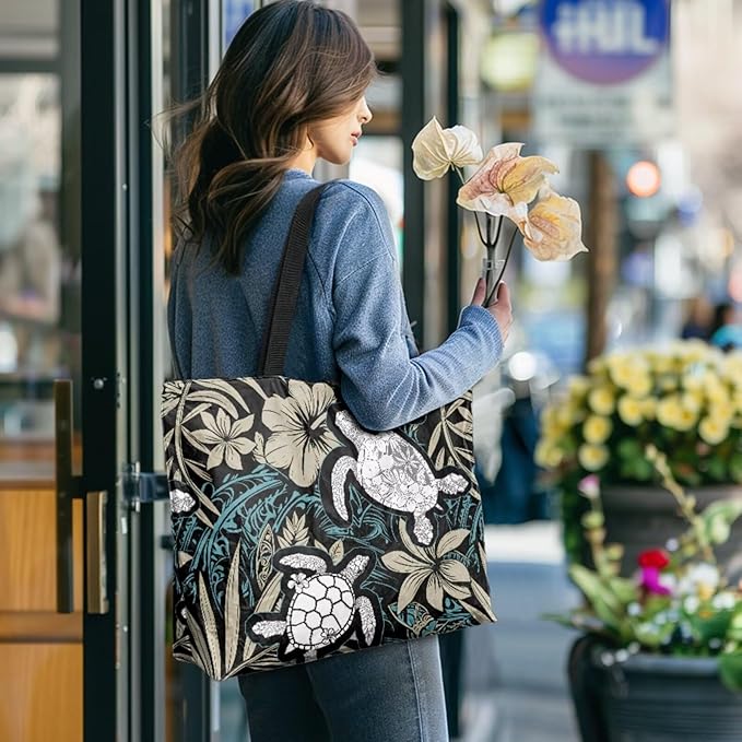 Cartoon Animal Printed DIY Coloring Tote Bag Waterproof Paper Handbags for Women Large Travel Shoulder Bags Purses