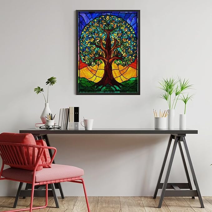Jigsaw Puzzles for Adults 500 Piece - Colorful Tree Themed Wooden Puzzles，Funny Puzzles，Stress Relief Games，Puzzle Games Challenge Puzzles，Educational Games