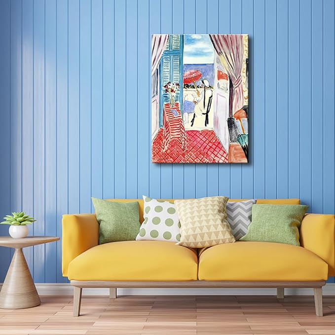 Wieco Art Canvas Prints Wall Art Henri Matisse Aesthetic Posters Woman with A Red Umbrella Matisse Prints Posters for Living Room Home and Office Decorations