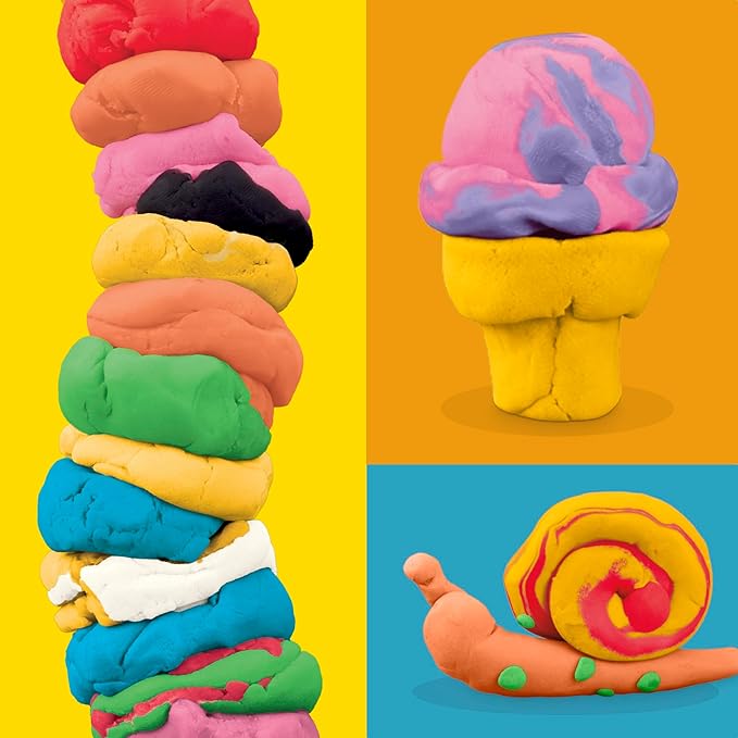 Play-Doh 9 Pack Favorite Color Set, Assorted Colors, 2 & 4 Ounce Modeling Compound Cans, Kids Arts & Crafts, Back to School Gifts & Prizes, Preschool Toys, Ages 2+ (Amazon Exclusive)