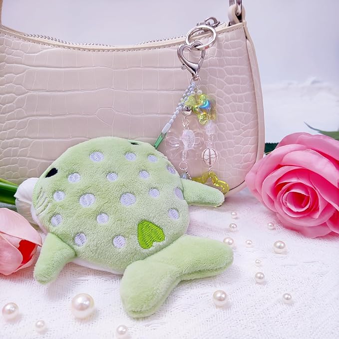 Cute Keychain Whale Shark Coin Purse Keychain Cute Plush Zipper Change Pouch, Kawaii Handmade Wallet for Women