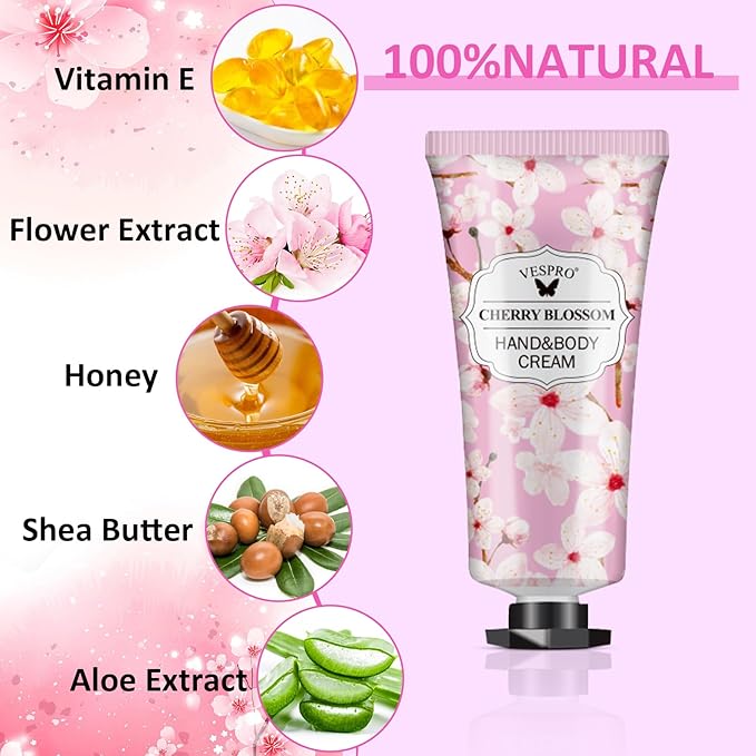 VESPRO 168 Pack Hand Cream Set for Women, Hand Lotion for Valentines Day Gifts, Bridesmaid Gifts, Thank You Gifts, Birthday Gifts, Mothers Day Gifts, Hand Lotion Travel Size for Dry Cracked Hands