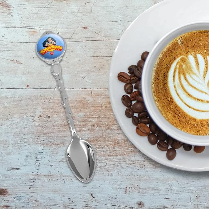 Wonder Woman 80th Pose Novelty Collectible Demitasse Tea Coffee Spoon